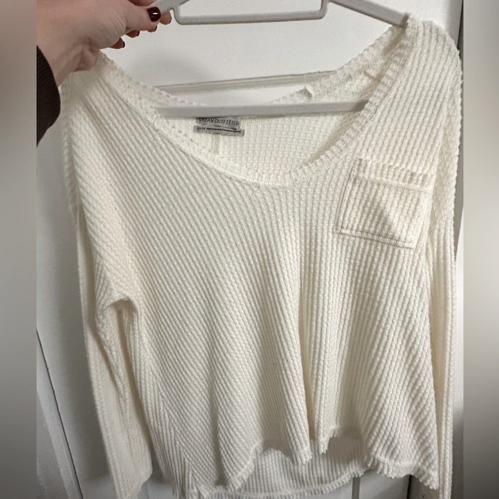 Cream  thermal long sleeve shirt